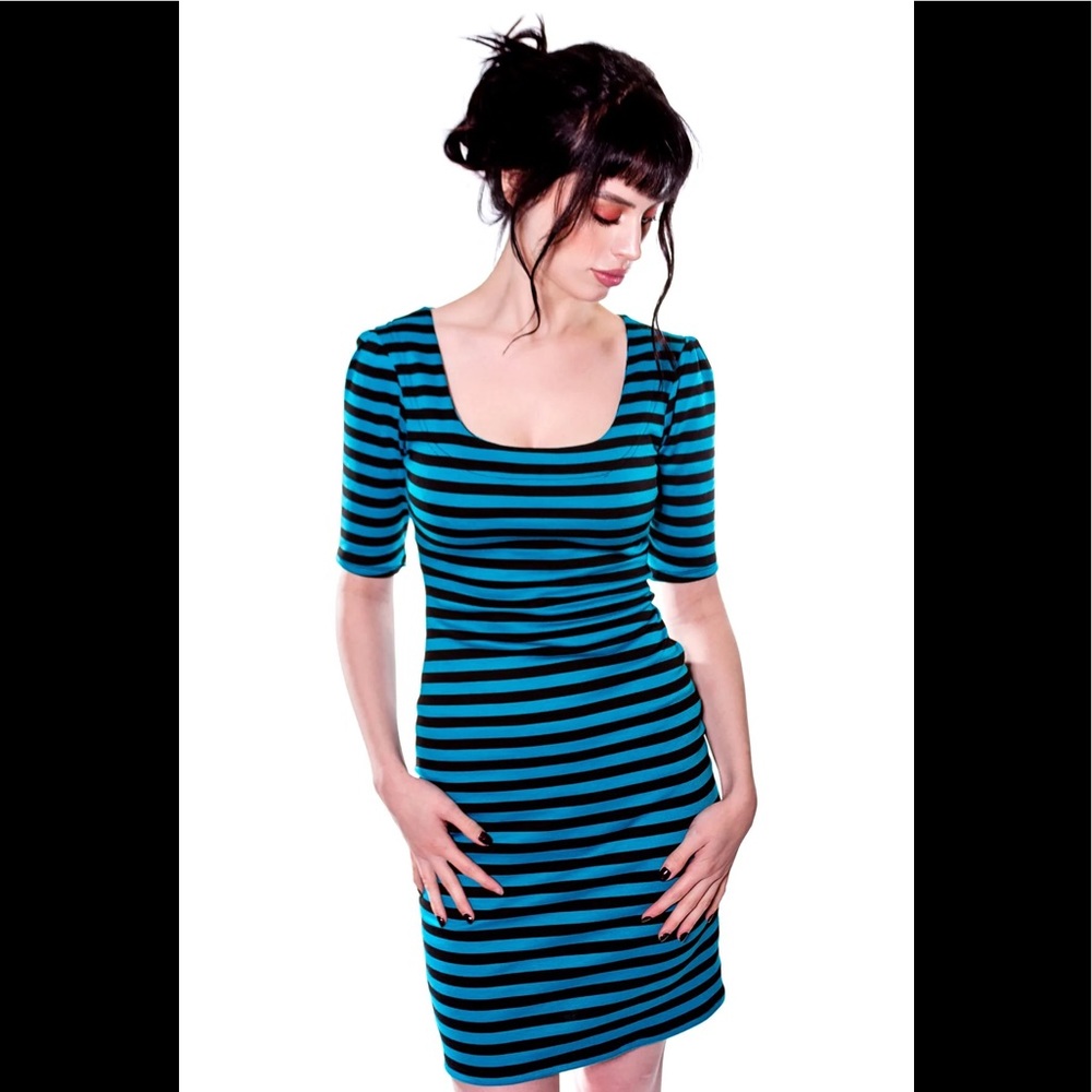NWT Jessica Louise Back To Basics Dress Royal Blue
